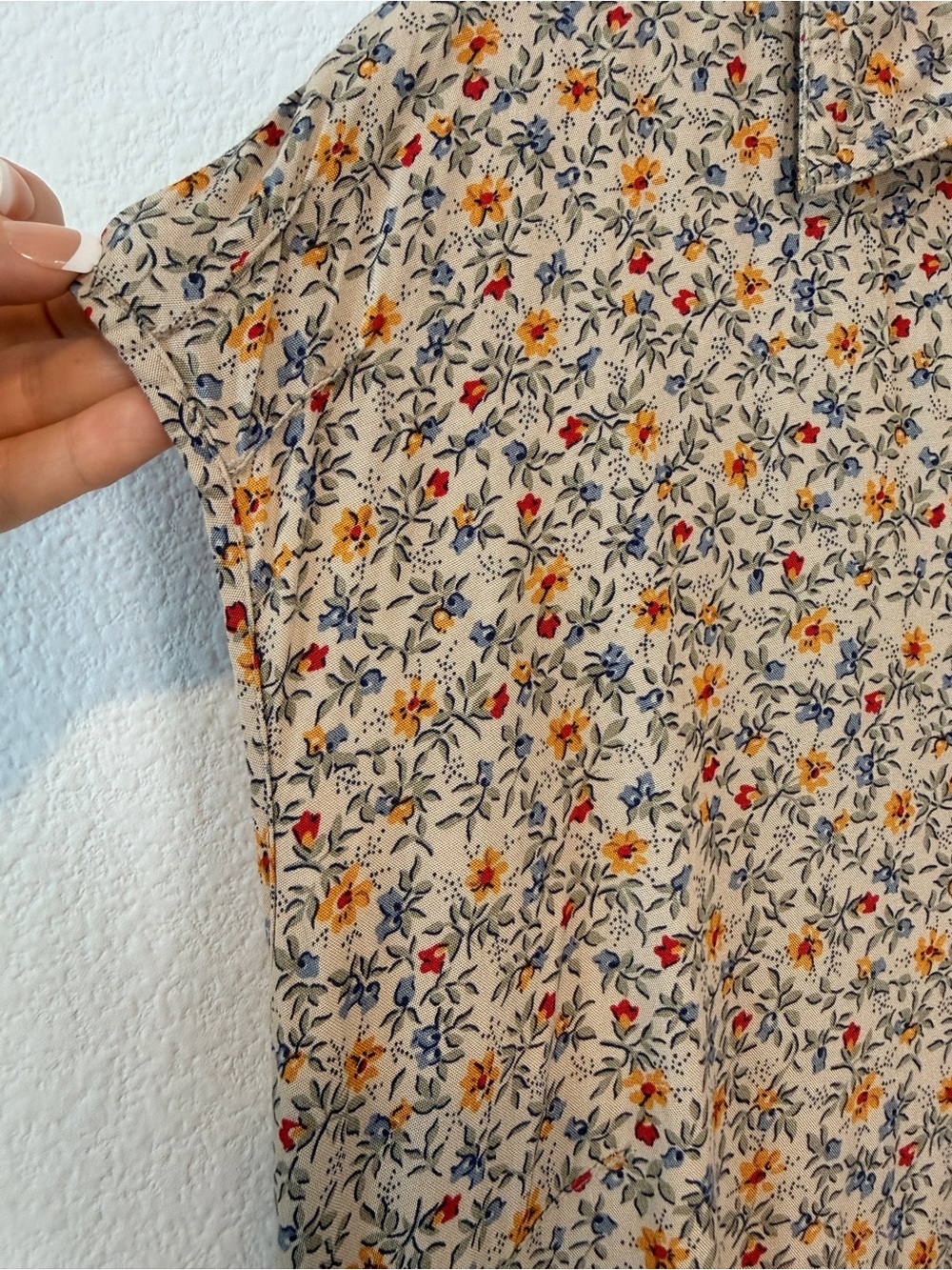 Vintage Liz Claiborne Floral Maxi Dress Cottagecore Prairie Petite 12 - Picture 8 of 8